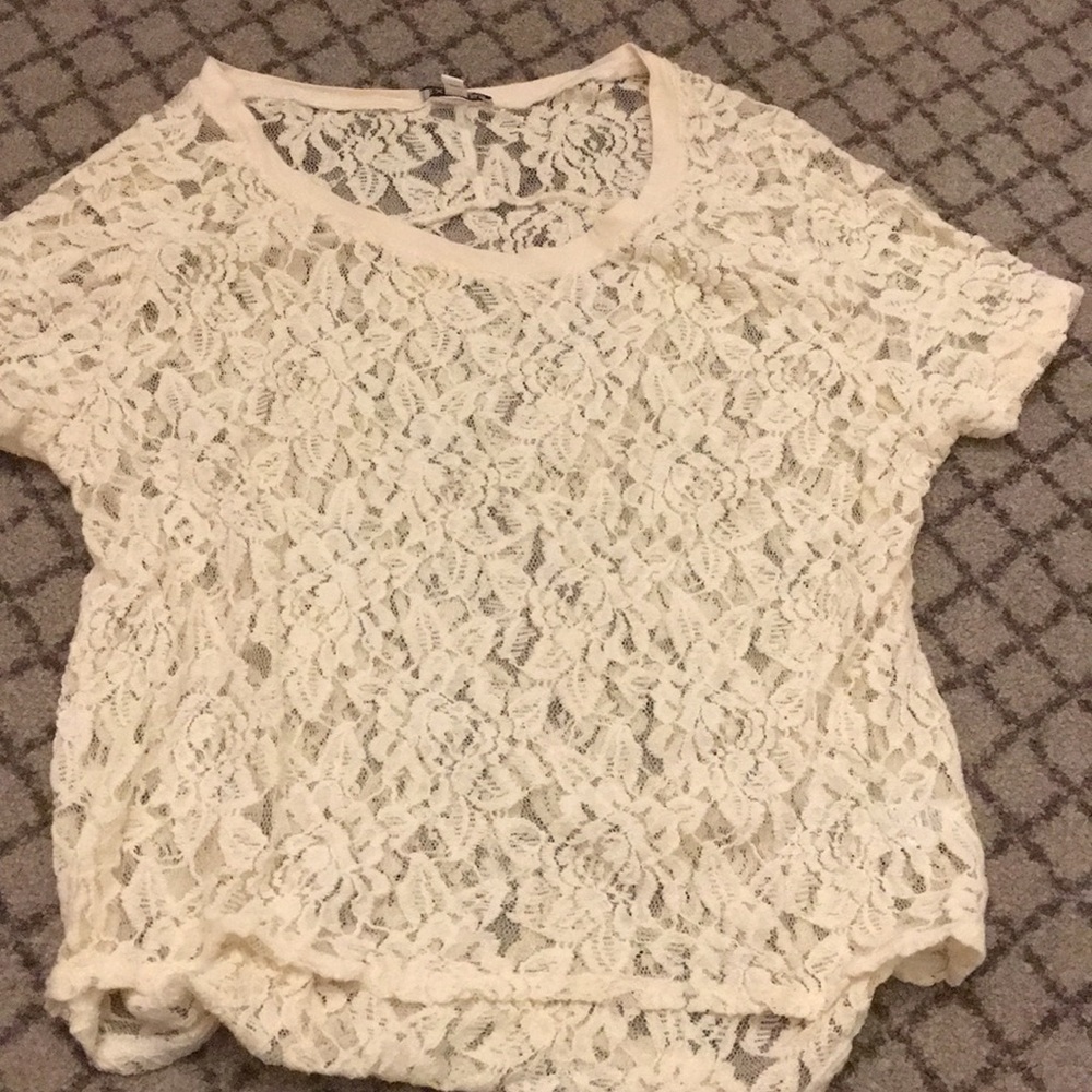 Ivory lace top